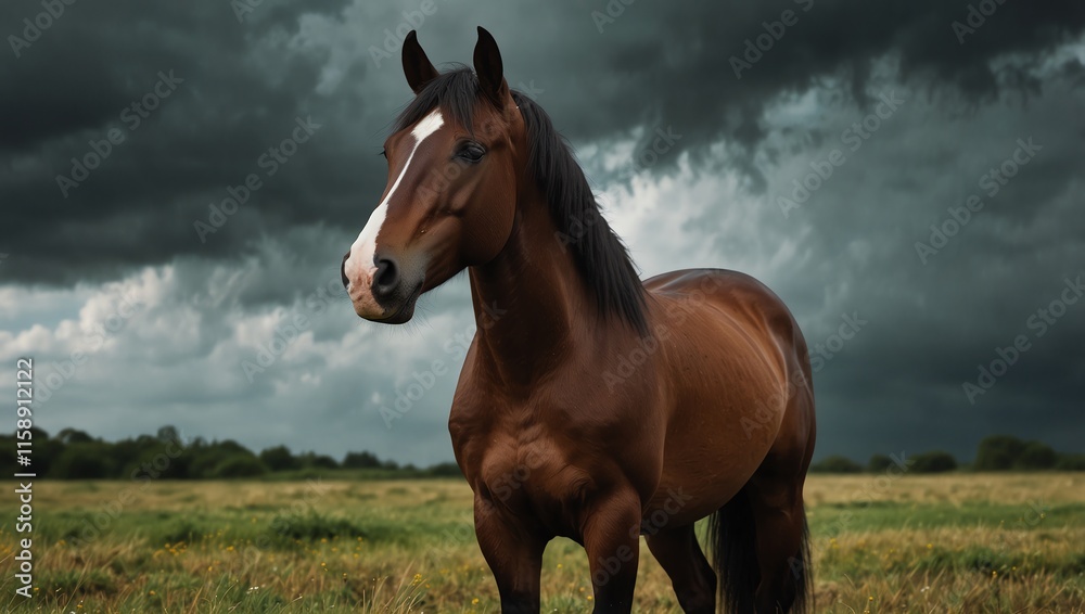 Fototapeta premium horse in the field