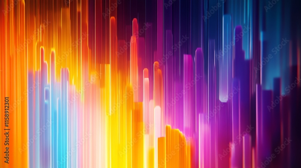 Vibrant Abstract Light Streaks, Gradient Vertical Lines in Bright Colors, Colorful Light Beam Patterns Vibrant Abstract Light Streaks, Gradient Vertical Lines in Bright Colors, Colorful Light Beam Patterns