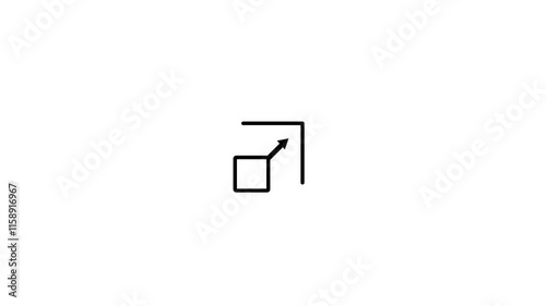 scalability icon animation. full screen icon