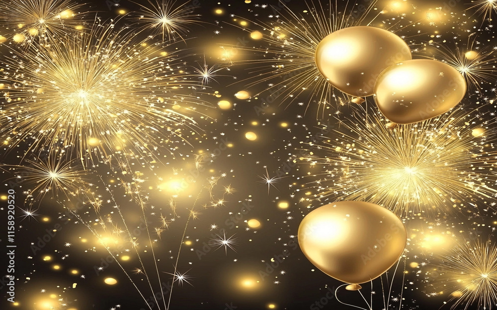 Obraz premium Happy new year 2025 background