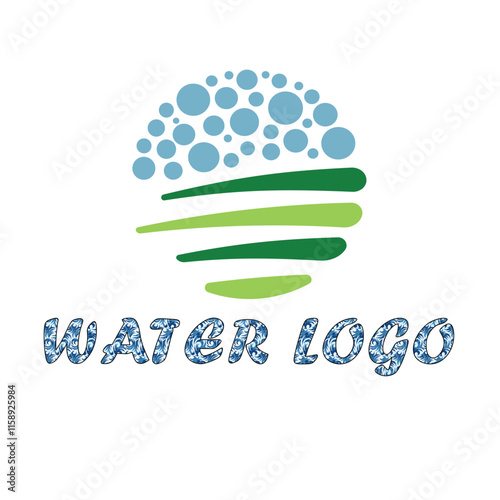 vector of logo simple water