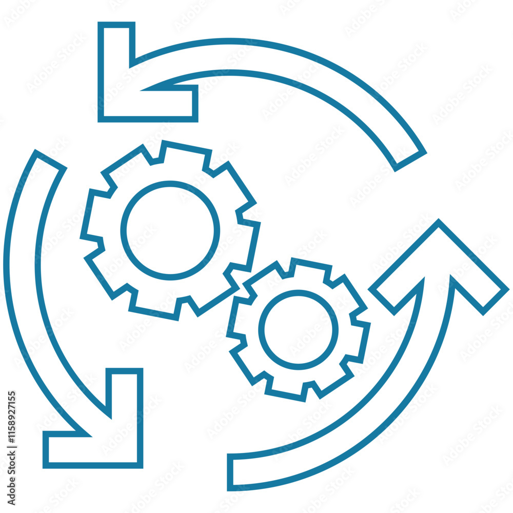 Automated earnings, automated income, cash flow icon Automated earnings, automated income, cash flow icon