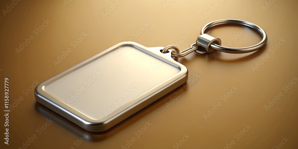 Blank Keychain Mockup: Eye-Level Photo, Keyring Template, Product Photography, Realistic Key Chain Design Blank Keychain Mockup: Eye-Level Photo, Keyring Template, Product Photography, Realistic Key Chain Design