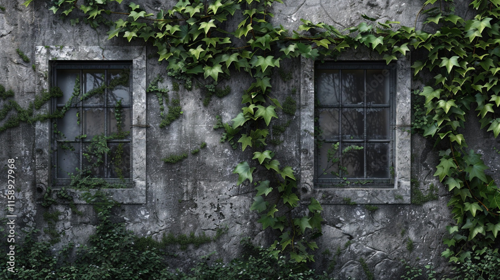 Weathered_stone_facade_adorned_with_creeping_ivy_ Weathered_stone_facade_adorned_with_creeping_ivy_