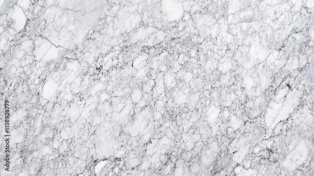 Naklejka premium Elegant White Marble Texture with Gray Veins for Design Backgrounds