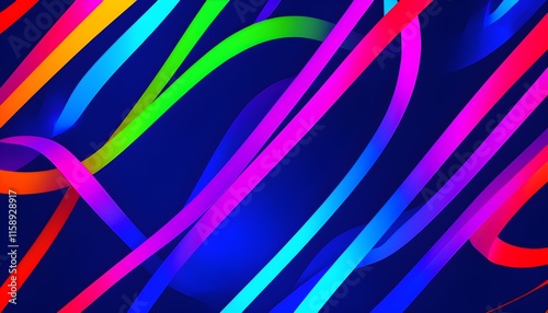 Abstract background with vibrant colorful lines