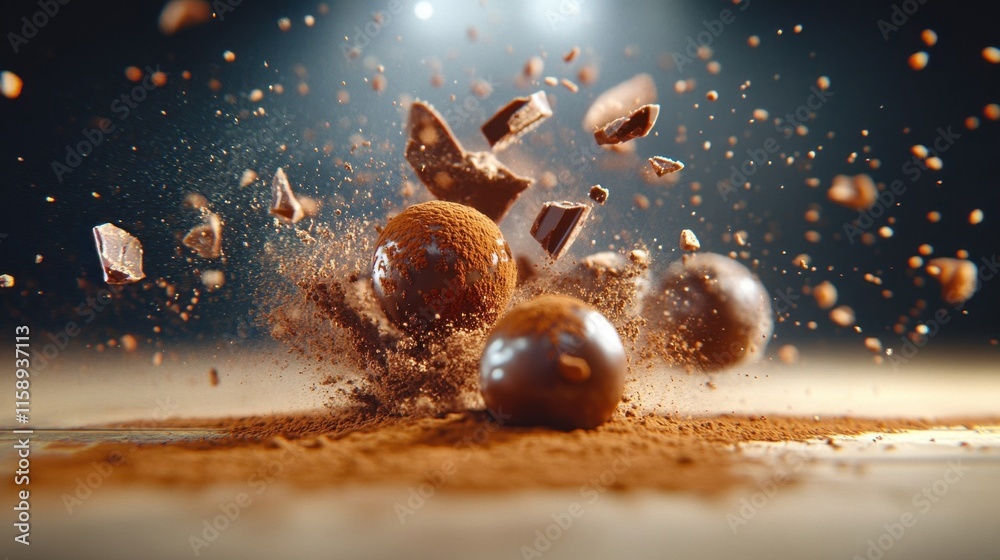 Chocolate Truffles Explosion. Chocolate Truffles Explosion.