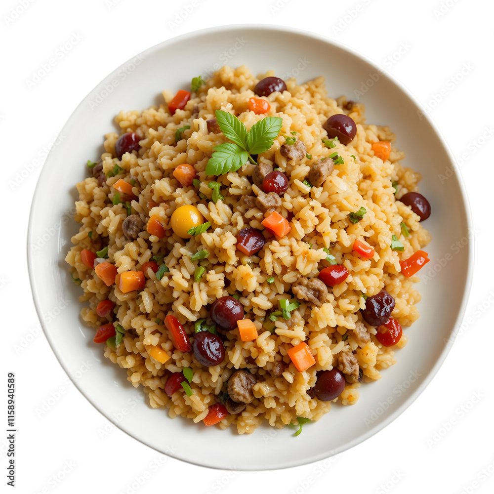 Delicious and Healthy Rice Dish with Kidney Beans and Peas Delicious and Healthy Rice Dish with Kidney Beans and Peas