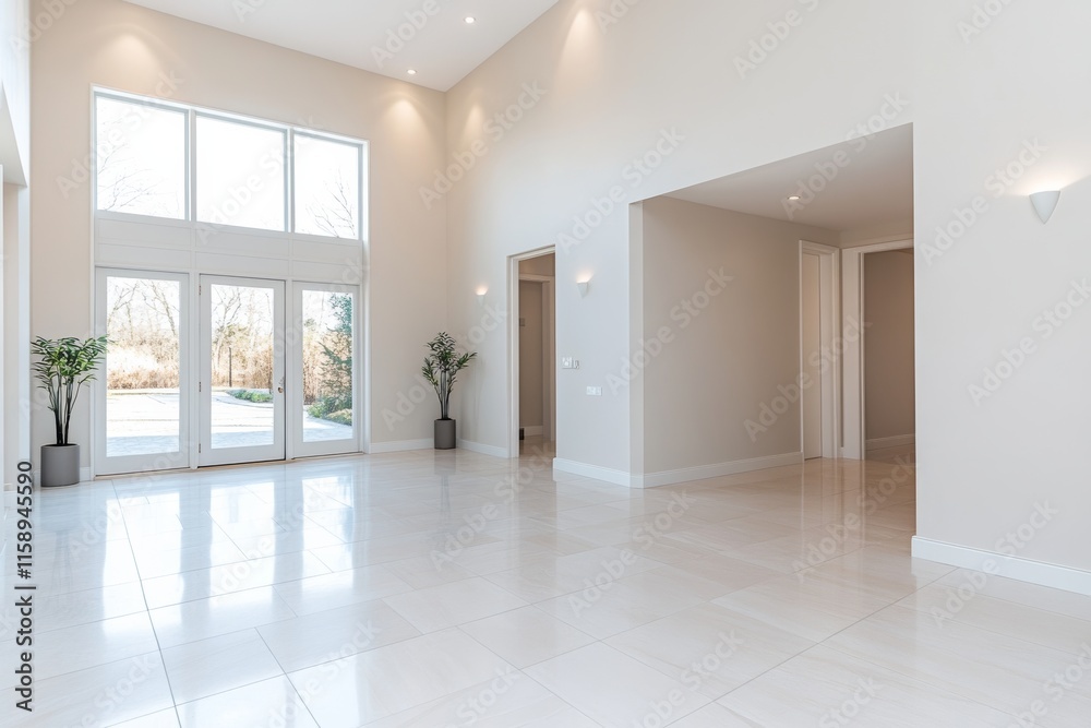Fototapeta premium Modern apartment entry. Generative AI