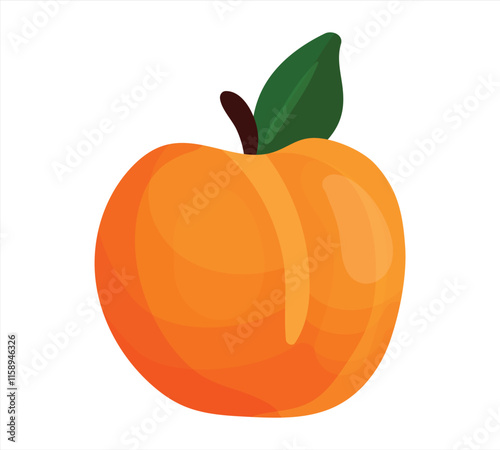illustration of an orange fruit