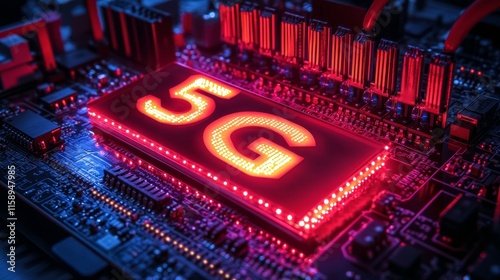 5G Technology Microchip photo