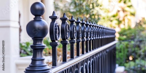 Vintage railings showcase timeless elegance and architectural beauty, adding charm and character to any setting. Discover the allure of vintage railings in your design inspiration. photo