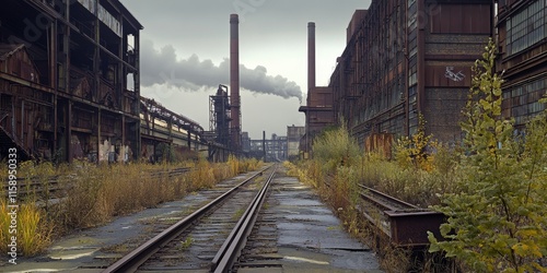 The historic Bethlehem Steel factory, closed since 1998, represents a significant piece of industrial history, showcasing the transformation of industrial landscapes over time. photo