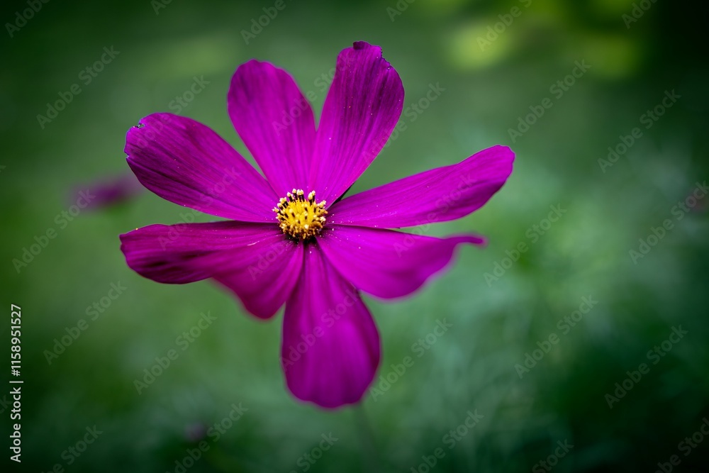 Close-up of a vibrant purple flower with a blurred green background. Close-up of a vibrant purple flower with a blurred green background.