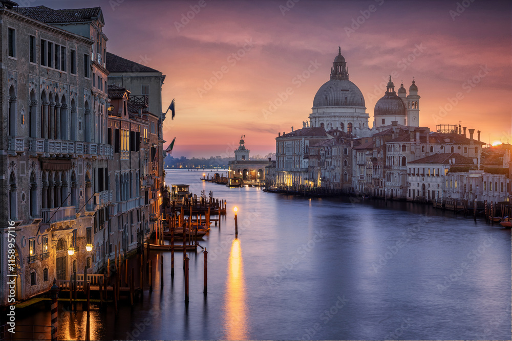 Obraz premium Famous view of the grand canal of Venice Italy