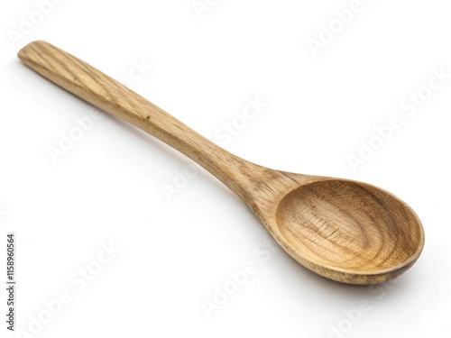 wooden spoon isolated on white