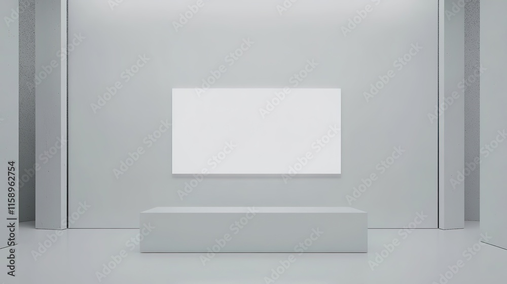 A large white blank billboard or promotional poster displayed in a wide-open outdoor setting, featuring a clean and minimalistic design with ample space for customization. A large white blank billboard or promotional poster displayed in a wide-open outdoor setting, featuring a clean and minimalistic design with ample space for customization.