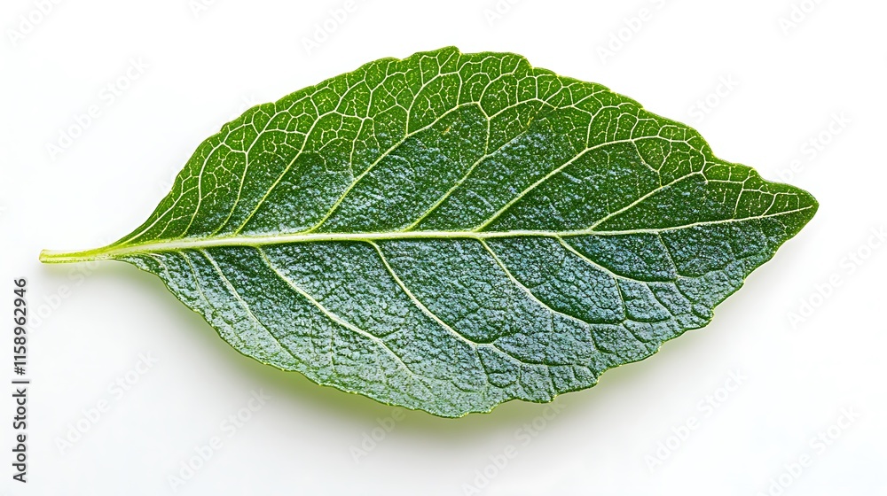 Obraz premium Close-up of green leaf nature scene plant detail studio light
