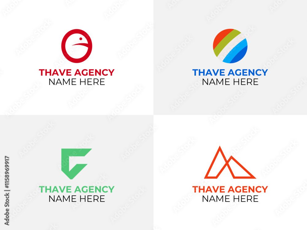 Fototapeta premium Latter Mark Logo design For Travel Agency Name, Icon Design