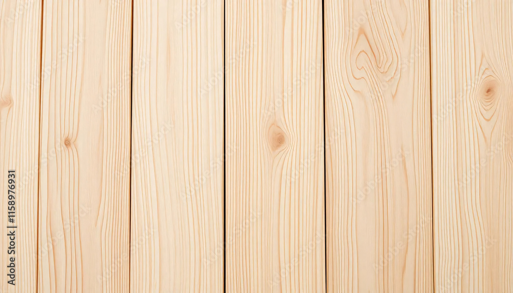 Fototapeta premium Vertical Light Wood Planks with Uniform Texture and Smooth Surface