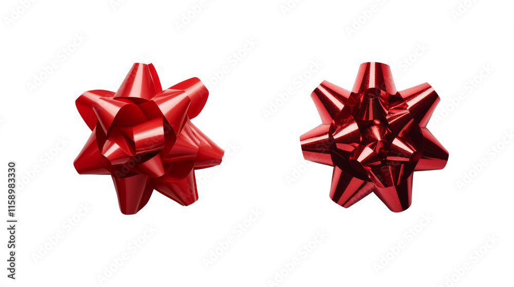 Red Bow and Ribbon on transparent Background Red Bow and Ribbon on transparent Background