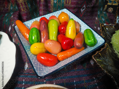 Thai Fruit Shaped Dessert 'Luk Chup