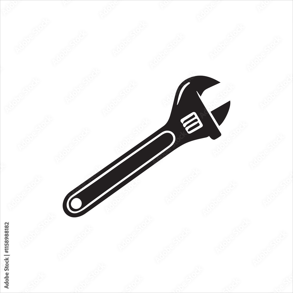 wrench isolated on white background wrench isolated on white background