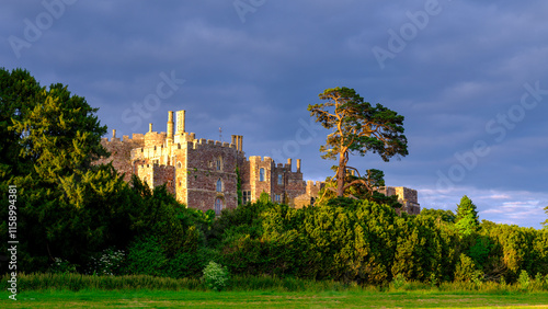 Sunset light on Berkeley Castle