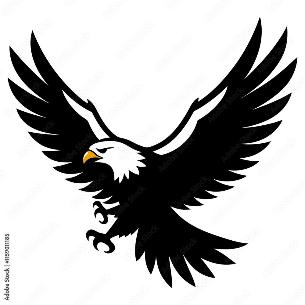 Fototapeta premium an eagle with a white background