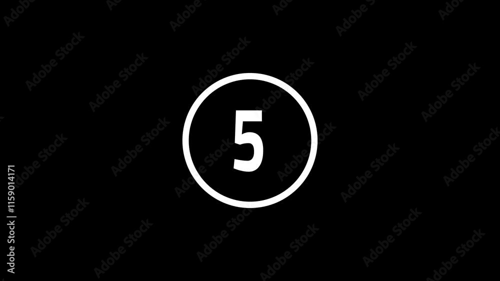 Modern Simple 10 second countdown animation 4K quality, 10 second countdown with circle animation, 10 to 0 animation countdown, countdown Animation, Circle countdown timer ten seconds