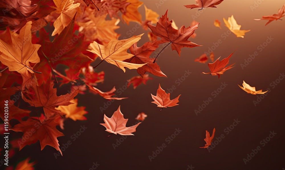 Fototapeta premium Autumn leaves background