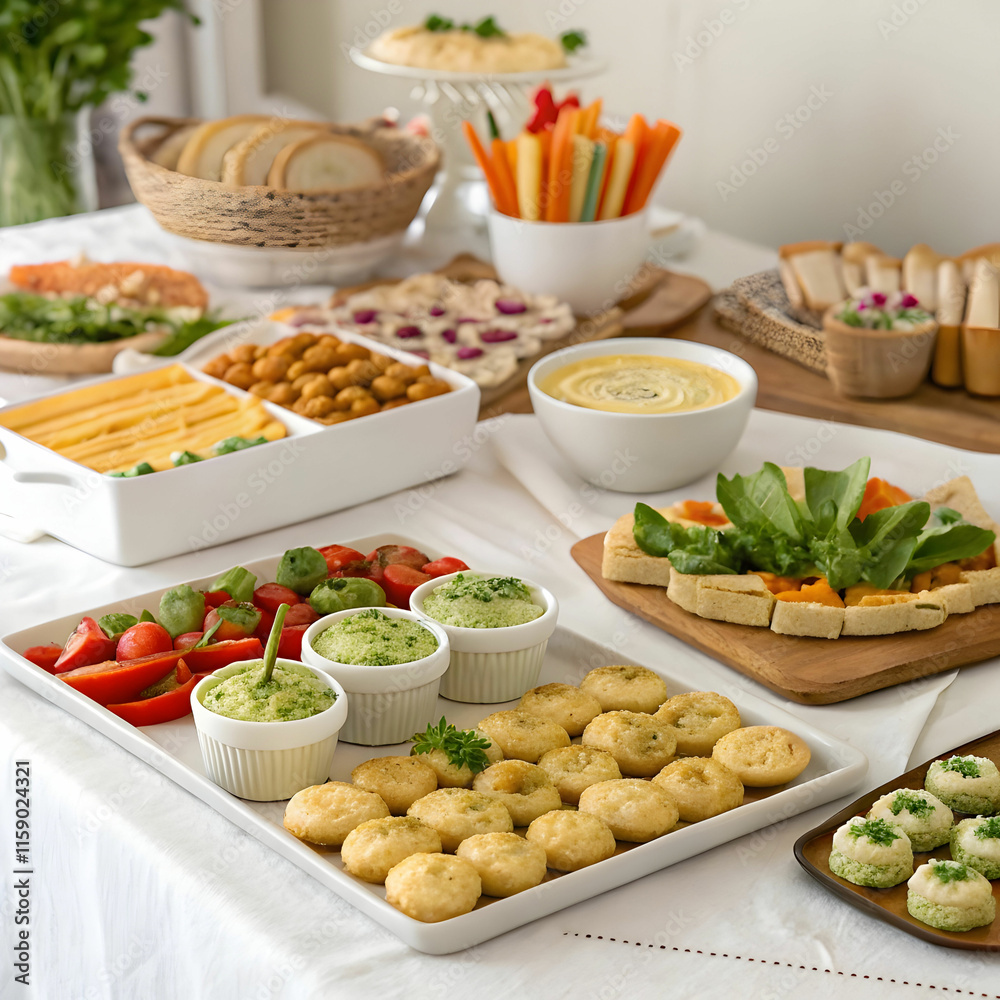 banquet table with snacks banquet table with snacks
