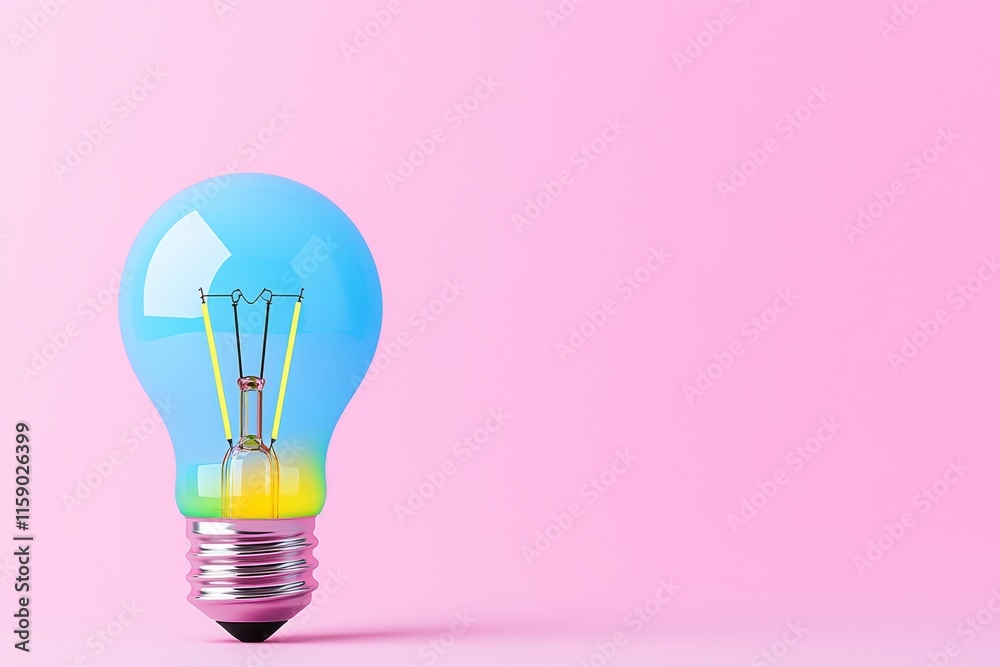 A light bulb shining with a spectrum of colors, symbolizing inclusivity and diversity. A light bulb shining with a spectrum of colors, symbolizing inclusivity and diversity.