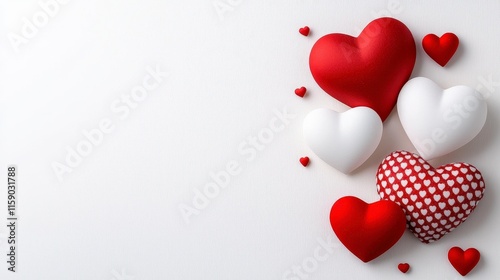 Red and White Hearts Valentine's Day Decor
