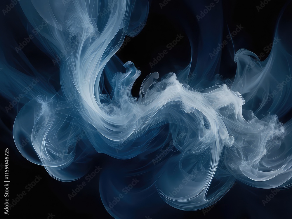 Fototapeta premium smoke on transparent background, smoke, abstract smoke background, smoke on black