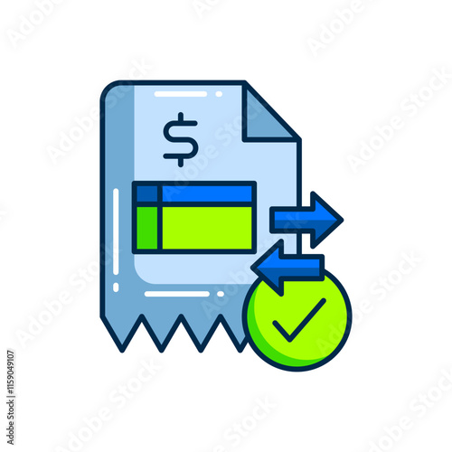 Payment Invoice Icon. Bill and Transaction Symbol photo