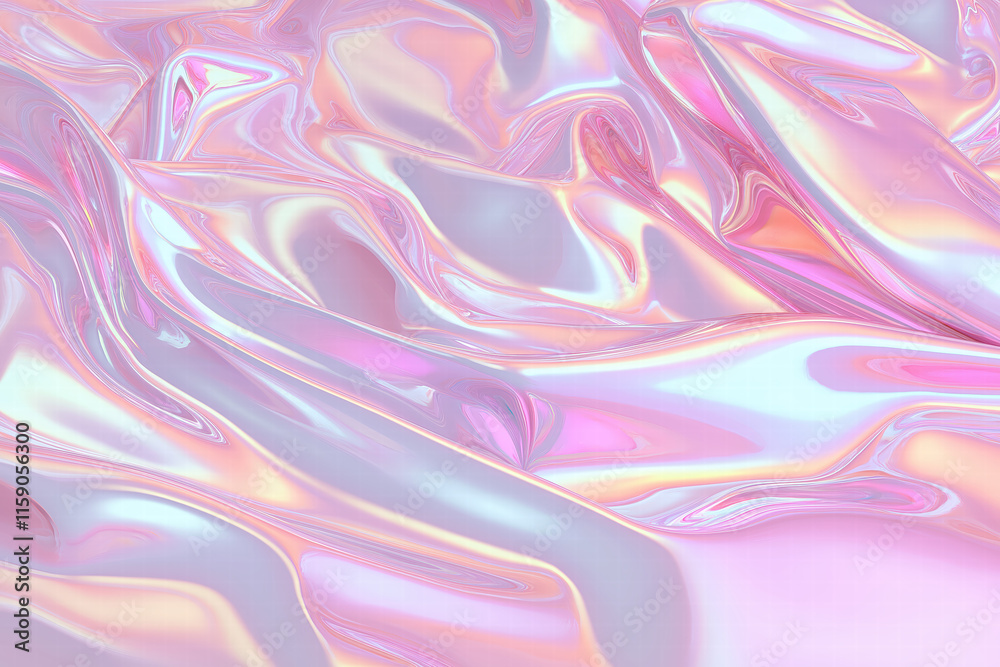 Fototapeta premium Iridescent Pink and Gold Abstract Fabric Texture