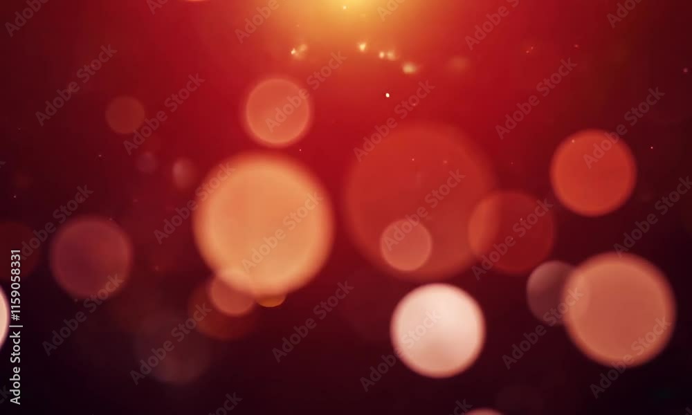 Red Bokeh Background: Abstract red bokeh lights, perfect for backgrounds, presentations, or festive designs.  Warm, inviting, and full of festive charm.
