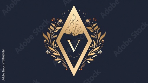 Elegant Brand V Logo Boutique for Luxury Boutique Hotel Design