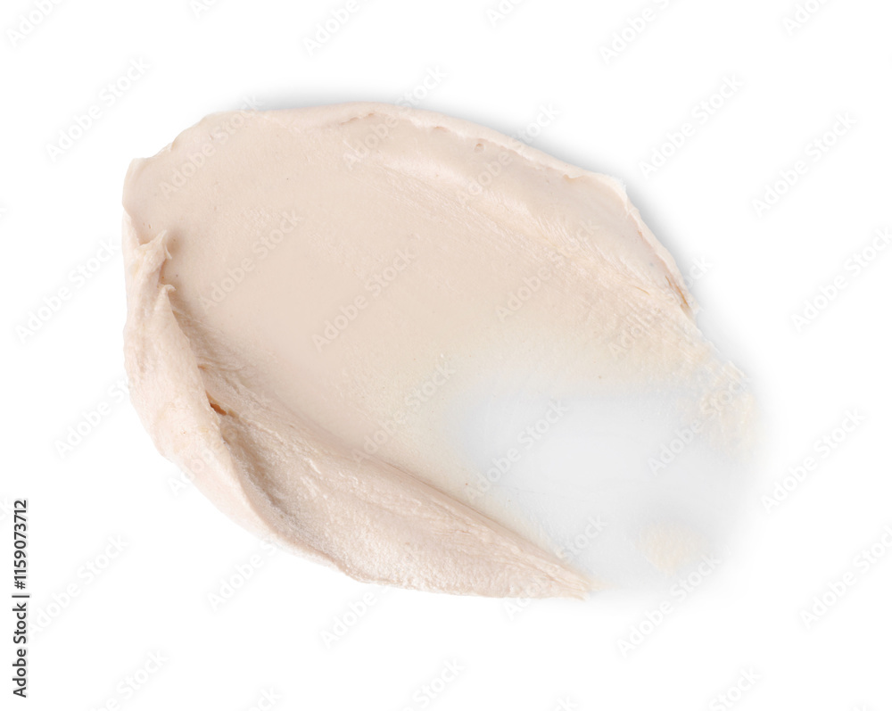Obraz premium Sample of cosmetic product isolated on white, top view