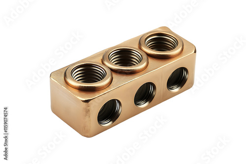Bus Bar Insulator Isolated on Transparent Background PNG Image.