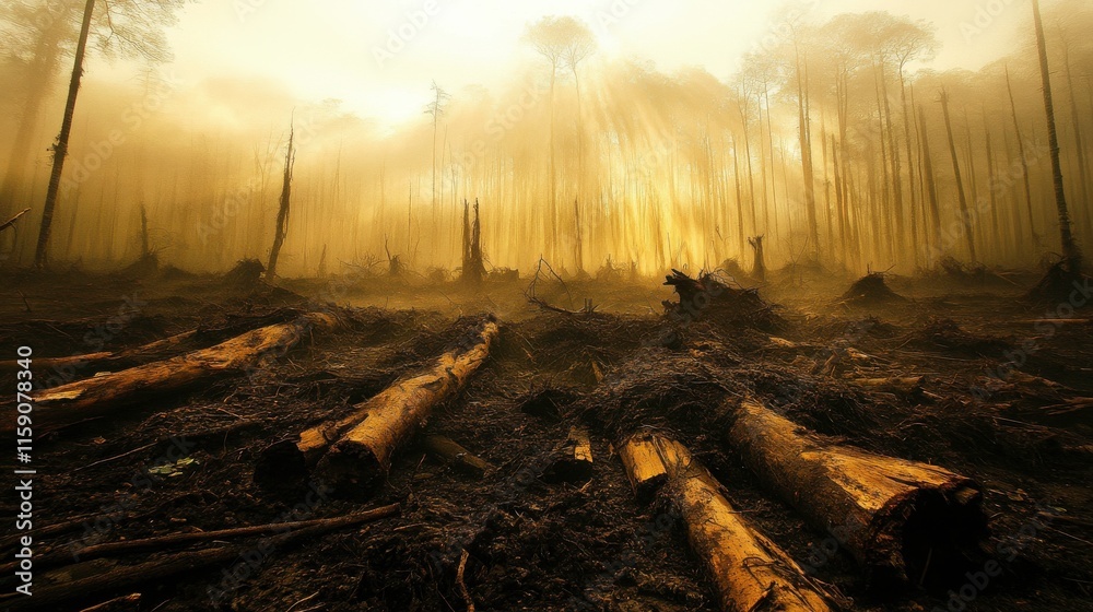 Soft Light in a High Contrast Forest Setting