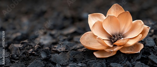 Highlighting the Harmful Effects of Smoking and Tobacco Use featuring a close-up of a wilting flower surrounded by ash, emphasizing the destructive impact of tobacco.