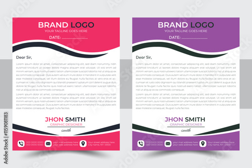 Modern Business Letterhead Design.