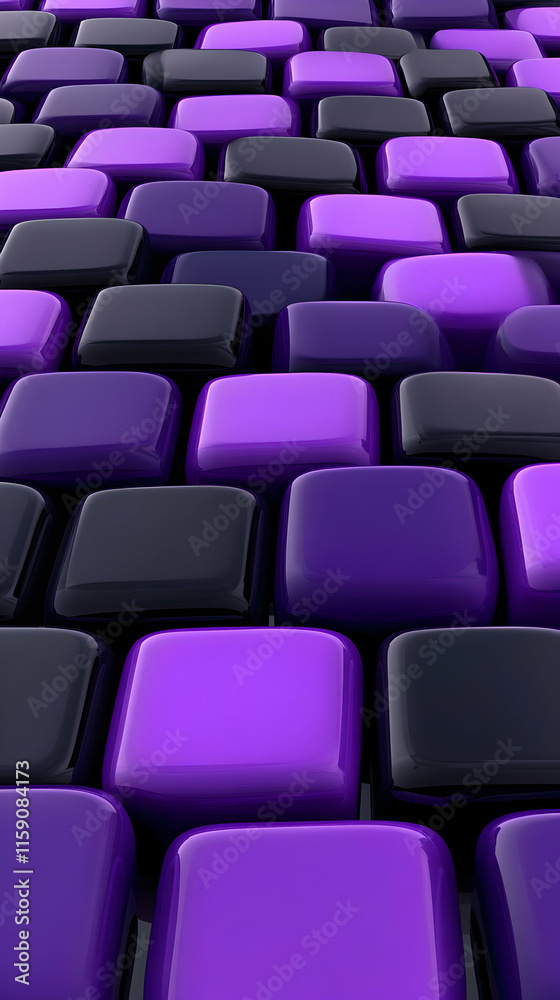 Naklejka premium Purple and Black 3D Abstract Background