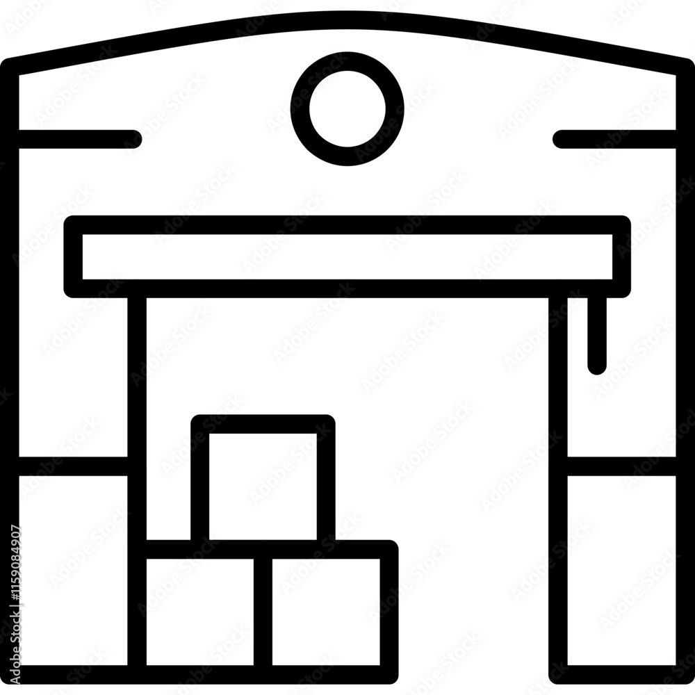 Fototapeta premium Warehouse Icon