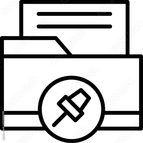 Canvas Print Pin Icon