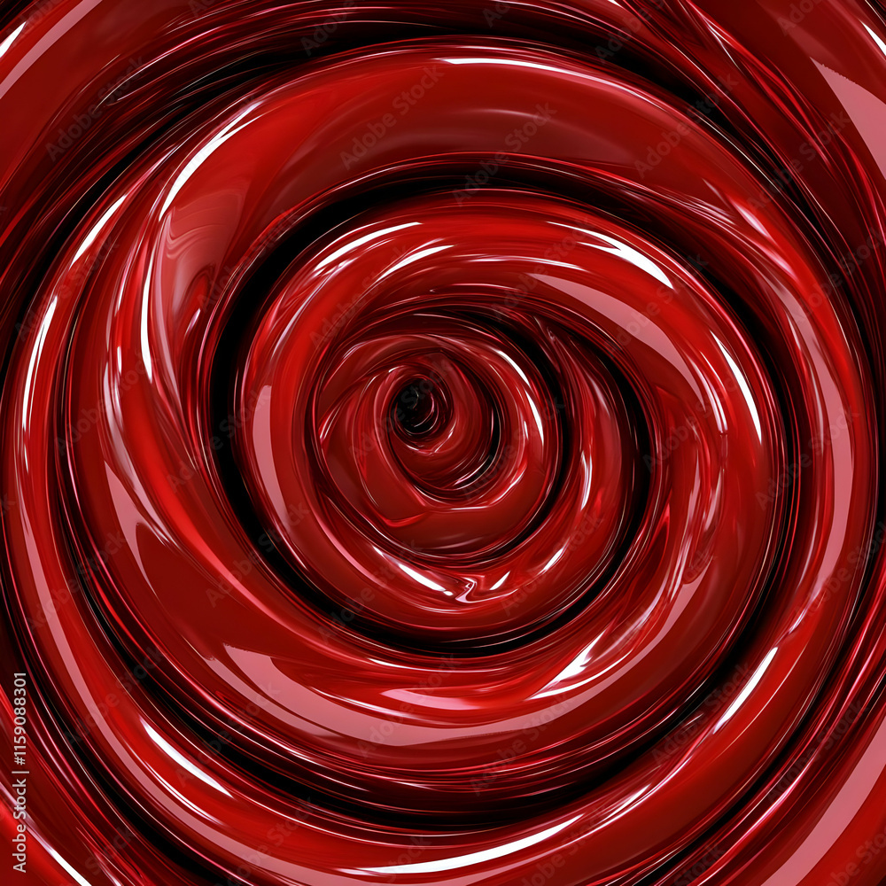 Red Swirling 3D Abstract Background Red Swirling 3D Abstract Background