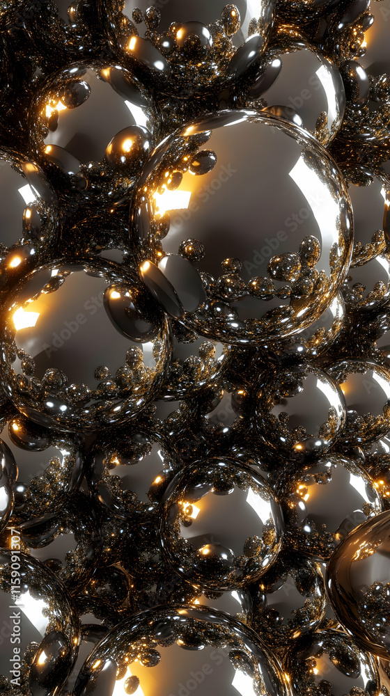 Dark Gold 3D Abstract Background Dark Gold 3D Abstract Background
