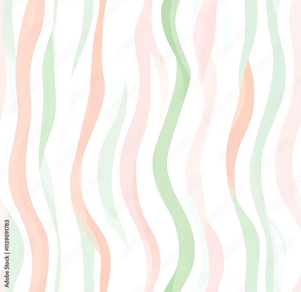 Soft pastel stripes and wavy lines in a seamless pattern, easter pattern Soft pastel stripes and wavy lines in a seamless pattern, easter pattern